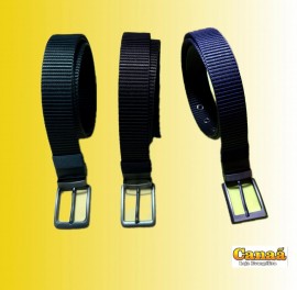 Cinto nylon dupla face com fivela, cada