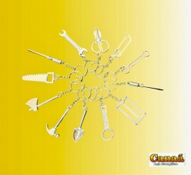 Chaveiro ferramenta ferro com 12 peas 