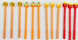 Caneta infantil promocional ( comidinhas  ) com 12 pcs 