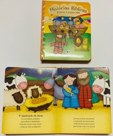  Livro Histórias bíblicas para crianças, capa almofadada, cada