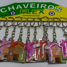 Chaveiro chapinha Casa,com 12 ps