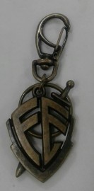 Chaveiro ferro ouro velho(escudo da f ),cada