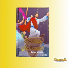 B�blia infantil letras grandes (capa Jesus no barco)