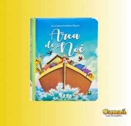 Livro Arca de No ( coleo Meu livro Fofinho) com pginas cartonada e capa almofada, cada