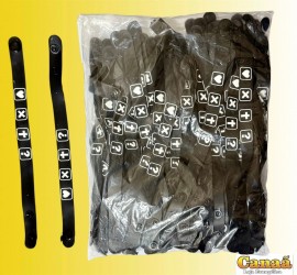 Pacote pulseira borracha (4 pontos) com 100 unidades 
