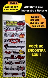 Faixas adesivos vinil  pequeno com 20 peas 
