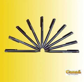 Caneta social pai (cor chumbo) com 10 unidades 