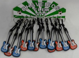 Chaveiro guitarra borracha,com 12 ps