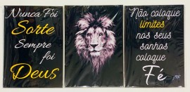Quadro trio Mdf ( nunca foi sorte sempre foi Deus)