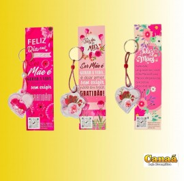 Kit chaveiro gel me com marca pgina me, cada