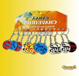 Chaveiro ferro redondo clave de sol c/12