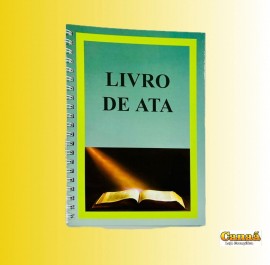 Livro Ata capa dura com espiral