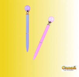 Caneta perola (rosa ou roxa), cada