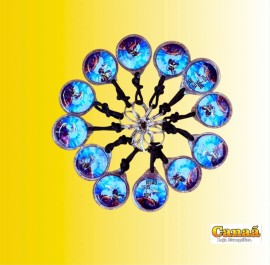 Chaveiro gel flutuante (�guia) c/12