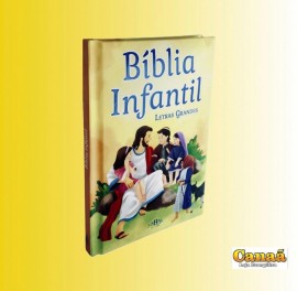 Bblia infantil letras grandes (capa amarela)