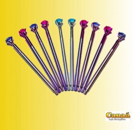 Caneta plstico diamante,cada