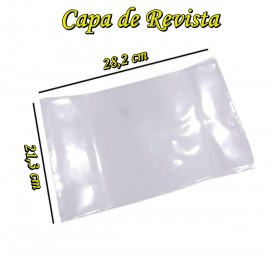 Capa Transparente  revista de escola dominical ,tamanho 21,3 x 28,2 cm