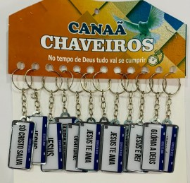 Chaveiro chapinha ferro c-3 Placa Mercosul ,com 12 ps