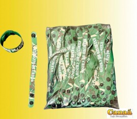Pacote pulseira borracha (Exrcito de Cristo) com 100 unidades 