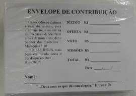 Envelope de oferta branco,com 100 ps