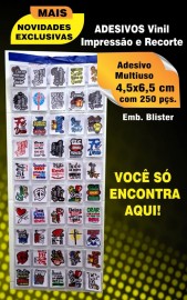 Adesivos vinil mini multiuso  com 250 peas