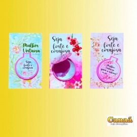 Kit mulher espelho de bolsa com cart�o , cada