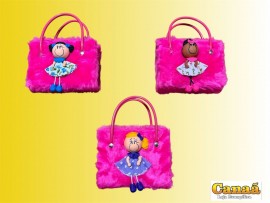 Bblia Sagrada infantil (boneca biscuit e capa em pelcia - modelo com ala)