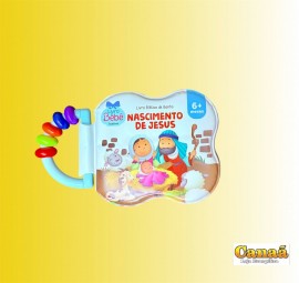 Livro Bblico de banho com chocalho (Nascimento de Jesus ) , cada