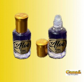 leo de Uno frasco 12ml vidro roll-on com tampa dourada (Aloes), cada