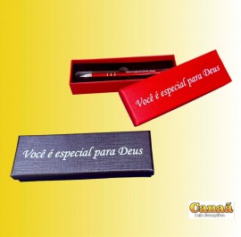 Caneta pl�stico na caixa (Voc� � especial para Deus), cada
