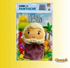 Kit Livro arca de No com fantoche de veludo costura e com timo acabamento ( No), cada
