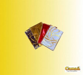 Saquinhos Laminado decorado com lacre 8x10 c/100 