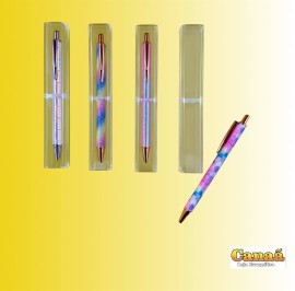 Caneta luxo neon na caixa de acr�lico , cada