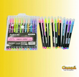Kit caneta a gel com 12 pcs 