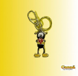 Chaveiro banhado ( Smilinguido ) com mosqueto, cada