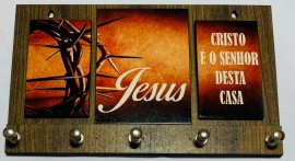 Porta chave Jesus Cristo é o Senhor, cada