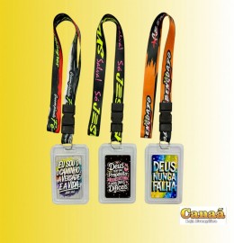 Porta carto com cordo personalizado (Estampas variadas), cada