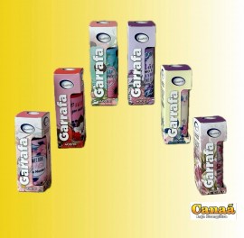 Garrafa de vidro Me na caixa 400ml, cada