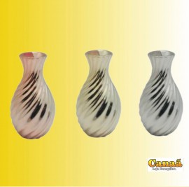Kit 3 Vasos porcelanas ( rose / dourado/ prata )  ( tamanho vaso 13x7 cm ) 