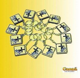 Chaveiros MDF placas de trnsito ( Siga o mestre ) c/12