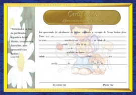 Certificado de apresentao de criana,(MENINO) com 10 ps