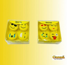 Kit c/4 borracha smile na caixa 