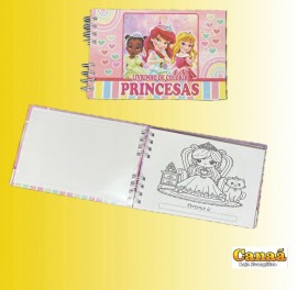 Livro de colorir princesas , cada 