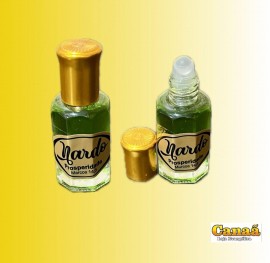 leo de Uno frasco 12ml vidro roll-on com tampa dourada (Nardo), cada