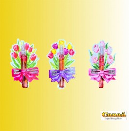 Cart�o buqu� com �leo de un��o Rosas (garrafa vidro 10 ml spray) , cada