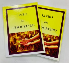 Livro registro  do tesoureiro, cada