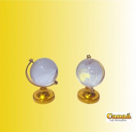 Globo dourado de vidro (pequeno), cada