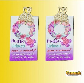 Kit piranha de cabelo com carto Mulher virtuosa, cada