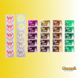 Etiqueta adesiva mensagens fim de ano com 50 unidades 