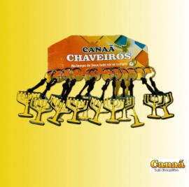 Chaveiro borracha candelabro,com 12 ps